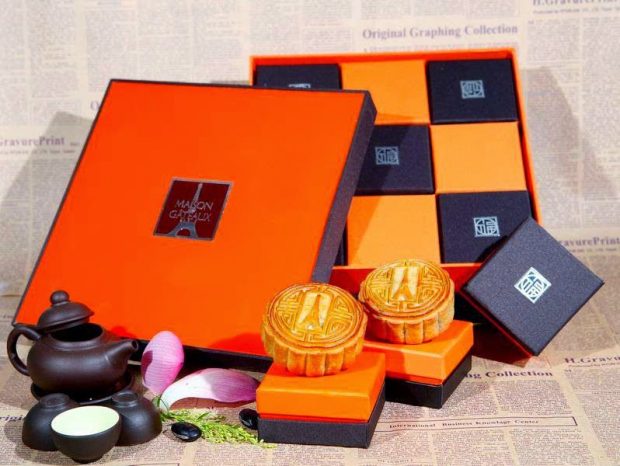 Sét mẫu hộp bánh trung thu handmade 5 bánh